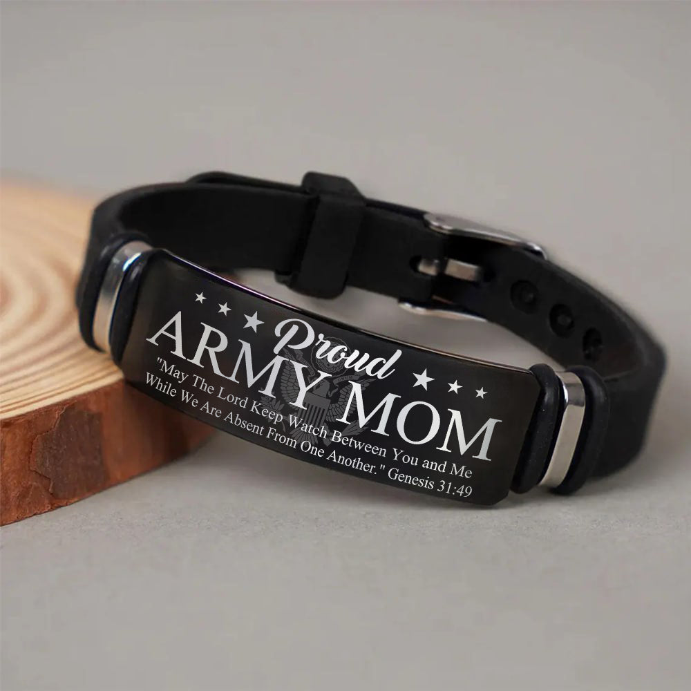 Custom Military Bracelet For Family Member – May the Lord Keep Watch Scripture Band K1702 Trhn
