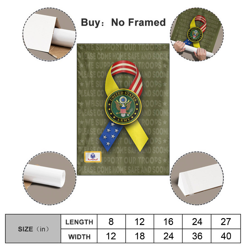 We Support Our Troops Custom Flag Available All Military Branches Gift For Family Member K1702 MT2