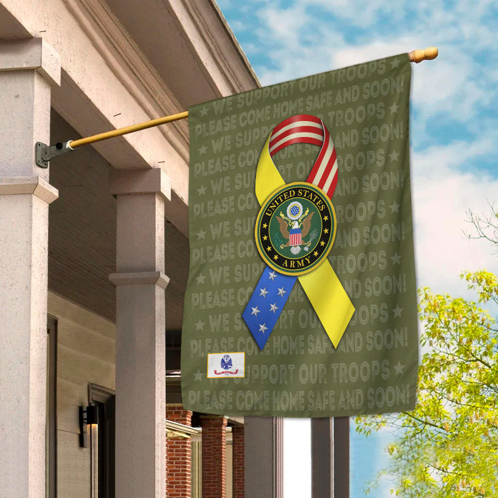 We Support Our Troops Custom Flag Available All Military Branches Gift For Family Member K1702 MT2