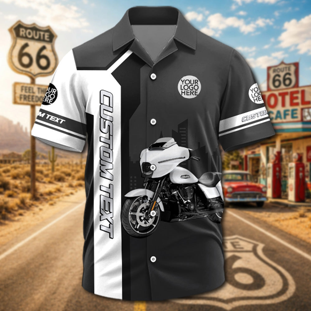 Grandpa’s Biker Gang - Personalized Upload Vechicle PhotoHawaiian Shirt - Personalized Gift For Dad, Grandpa, Biker A2110 Pt99