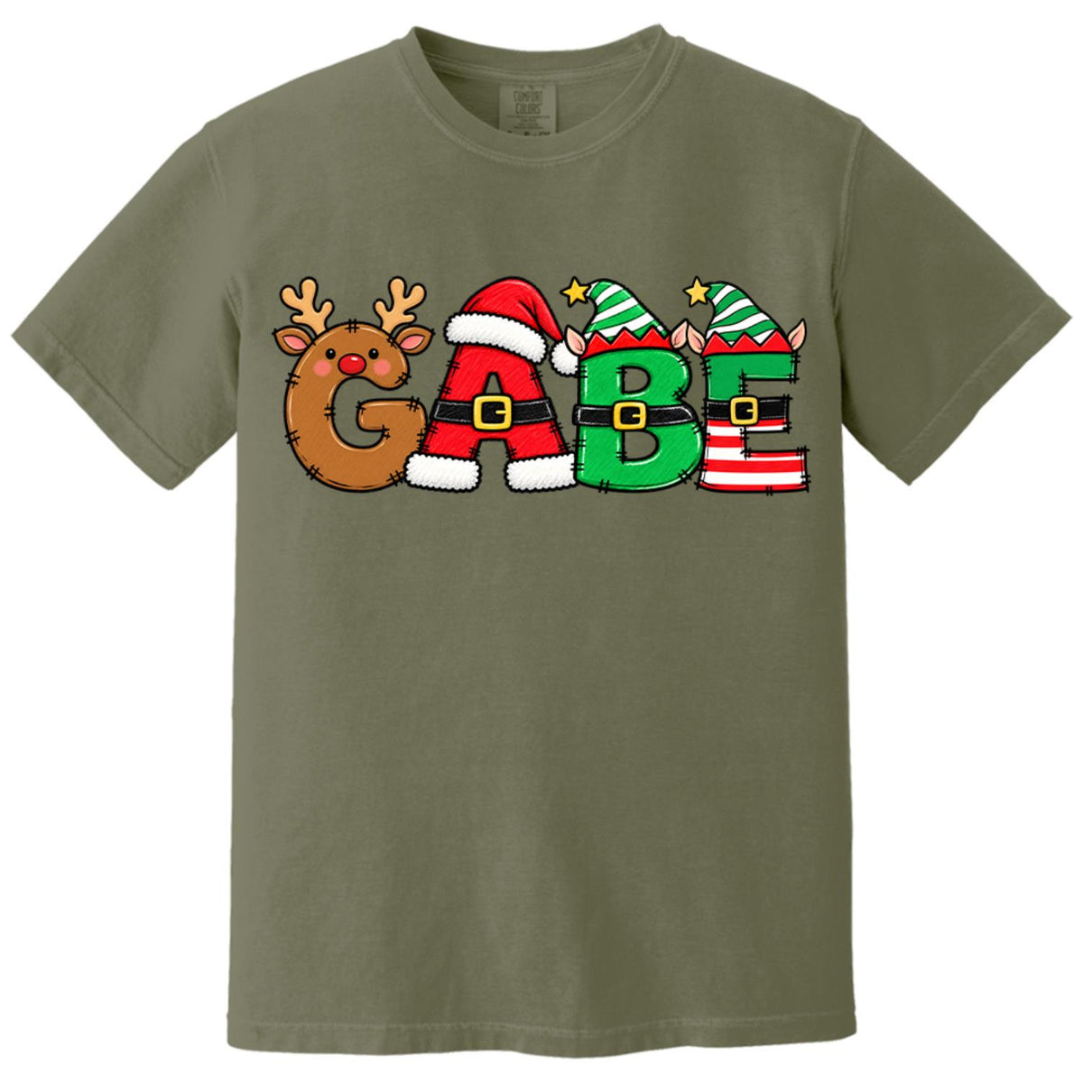 Christmas Name Shirt Monogram Matching Family Tee Christmas 2026 T-Shirt Holiday Custom Family Christmas T-Shirt Xmas Tee With Name Hv01