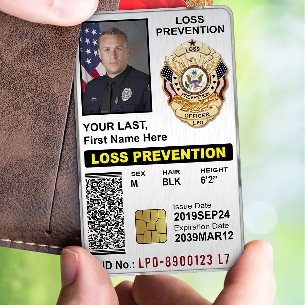 Custom Police ID Card Gift For Police K1702 Trhn