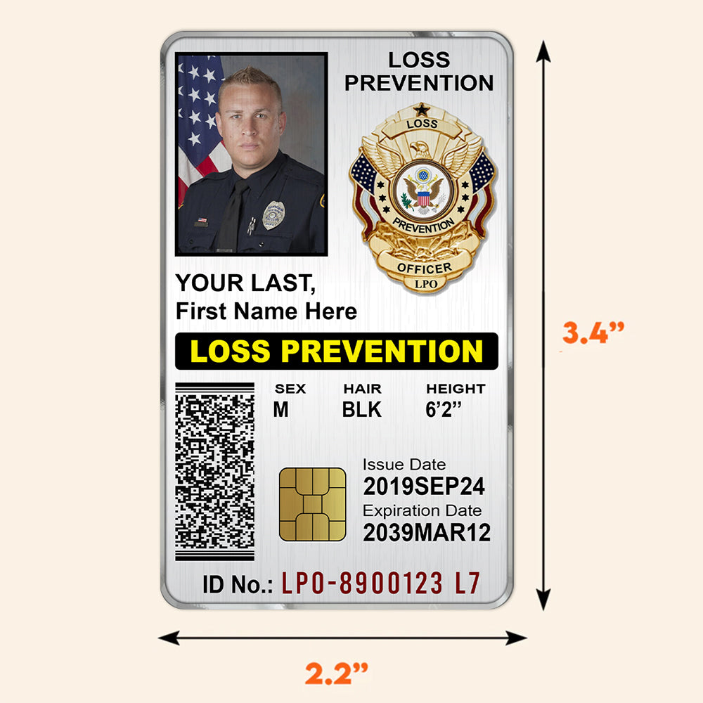 Custom Police ID Card Gift For Police K1702 – Fairy Custom
