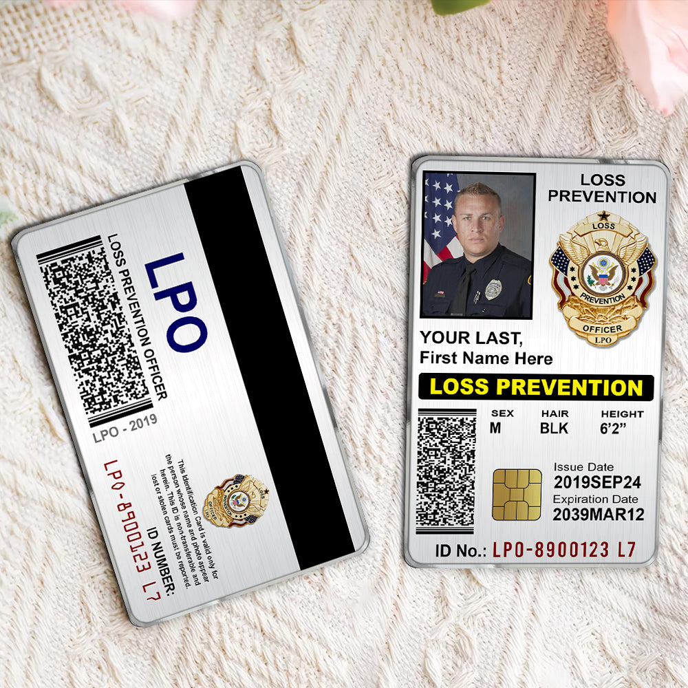 Custom Police ID Card Gift For Police K1702 Trhn