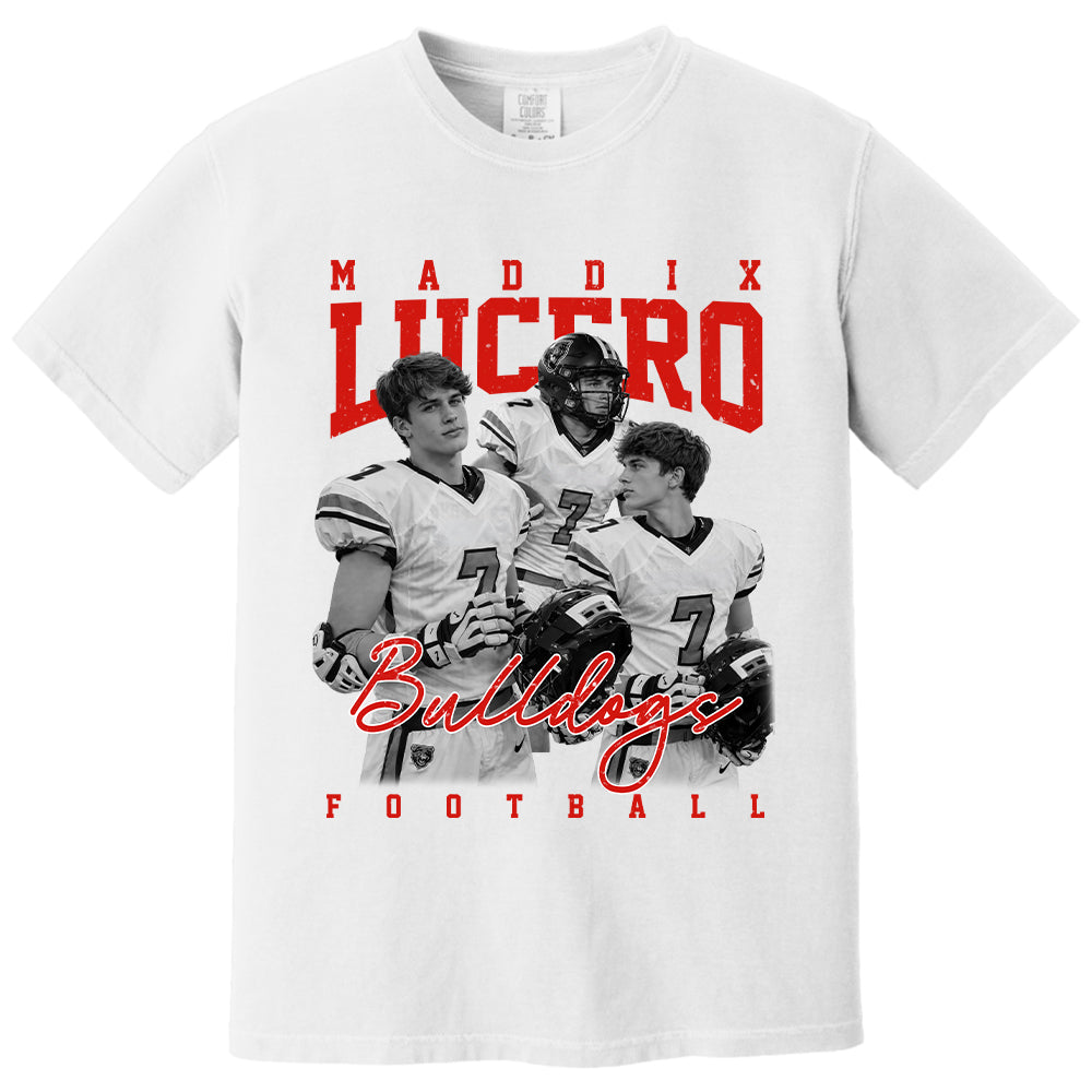 Personalized Washed Tee Retro Bootleg Shirt For Football Players NA04 T24