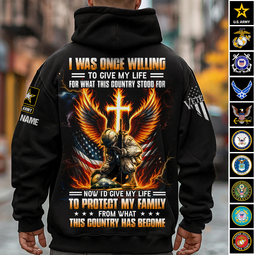 Custom Shirt I Was Once Willing To Give My Life For What This Country Stood Gift For Veterans K1702 Trhn