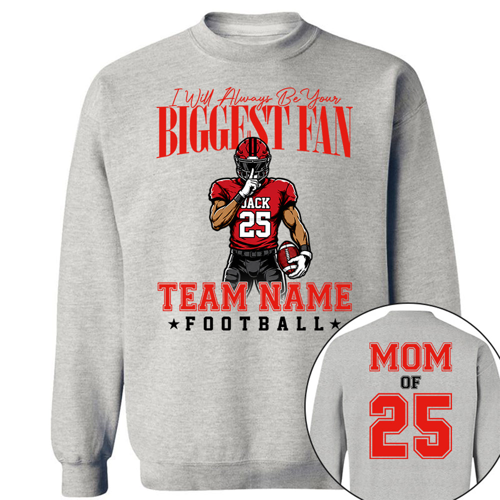My Heart Is On That Filed Custom Football Mom Shirt L0411 VH01