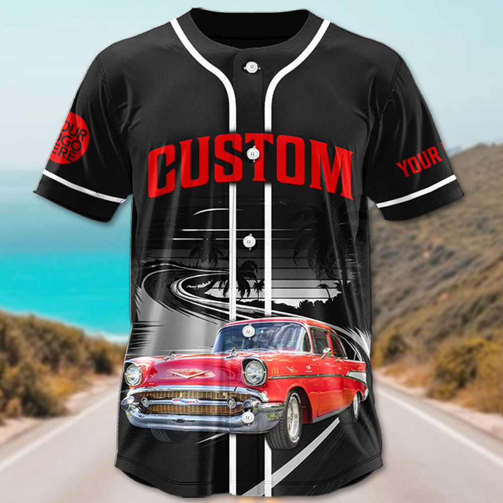 This Is How I Roll - Custom Photo Classic Car Baseball Jersey A2110 Vrs 2 Pt99