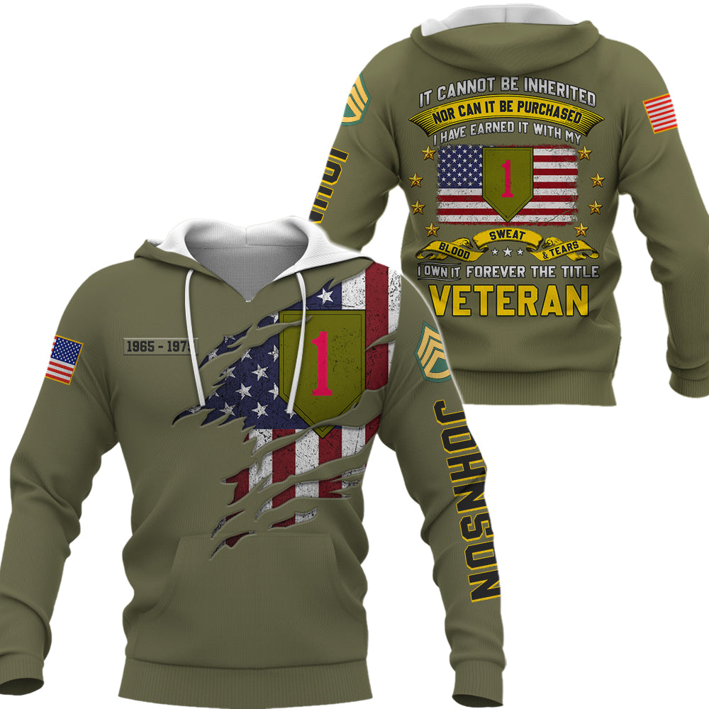 Custom All Over Print Military Shirt – A Legacy That Cannot Be Inherited, A Gift of Honor for Veterans K1702 Trhn