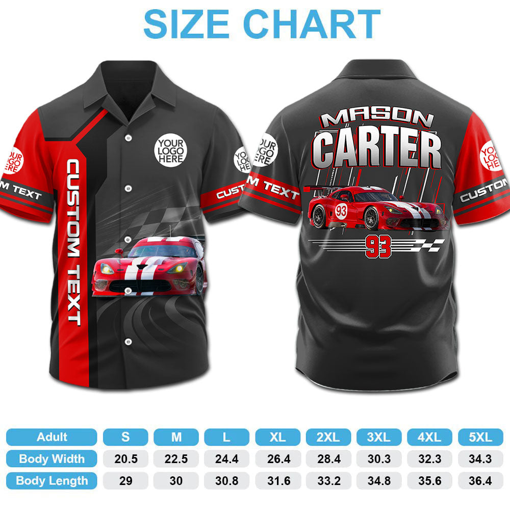 Custom Photo Racing Car Shirt - Personalized Name Car Shirt For Racing Fans A2110 Pt99