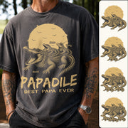 Custom Papadile Crocodile Papa Shirt, Alligator Dad Gift L0411 Hv01