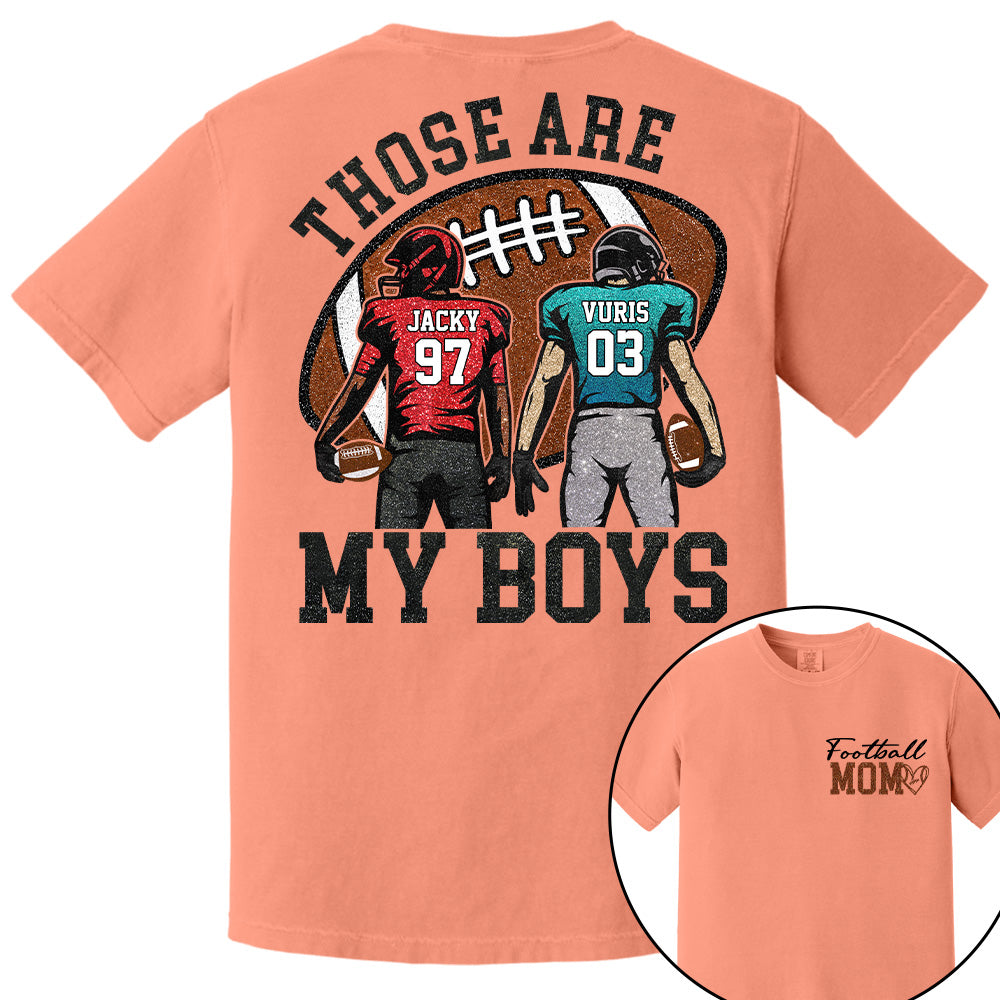 Personalized Football Mom Football Grandma Shirt Those Are My Kids Shirt Gift For Sport Family T1807 T24