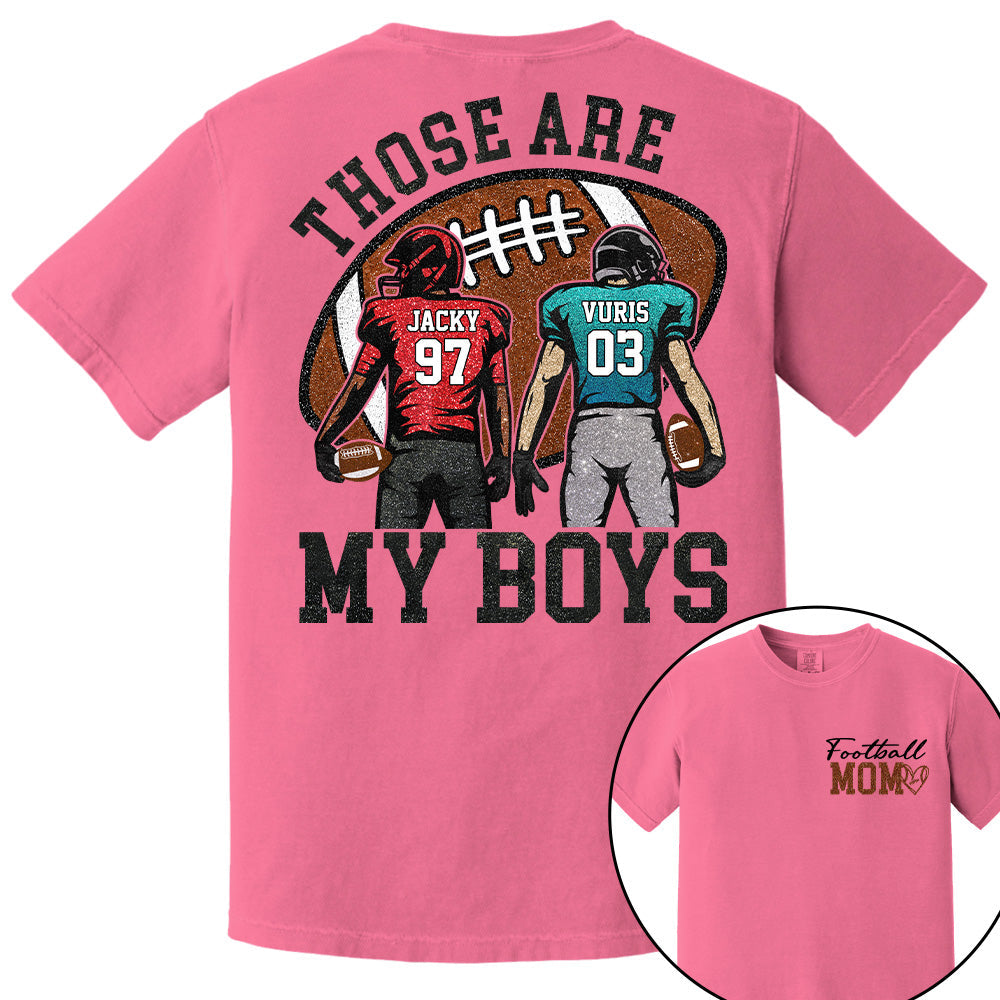 Personalized Football Mom Football Grandma Shirt Those Are My Kids Shirt Gift For Sport Family T1807 T24