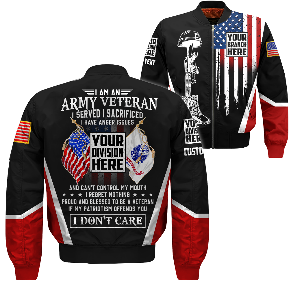 I Am A Veteran Served I Sacrificed I Have Anger Issues Personalized Shirt Gift For Veteran All Over Print Shirt K1702