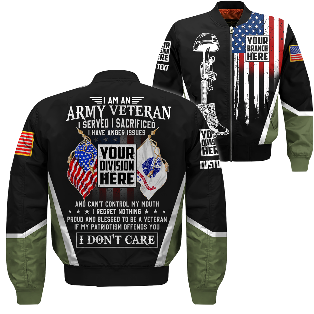 I Am A Veteran Served I Sacrificed I Have Anger Issues Personalized Shirt Gift For Veteran All Over Print Shirt K1702