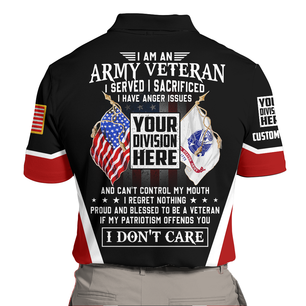 I Am A Veteran Served I Sacrificed I Have Anger Issues Personalized Shirt Gift For Veteran All Over Print Shirt K1702