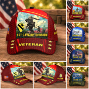 Custom US Military Baseball Cap Custom All Branches Rank Division Name For Military Retirement Veteran Dad Grandpa K1702 MT2