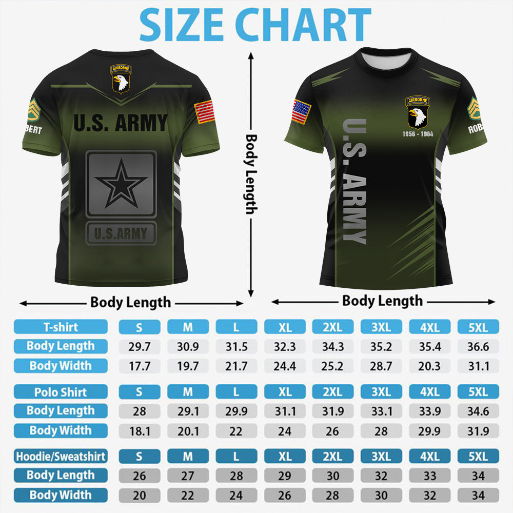 Personalized All Over Print Shirt Custom Shirt For Veteran Available All Military Branch Gift For Veteran Dad, Grandpa K1702 Trhn