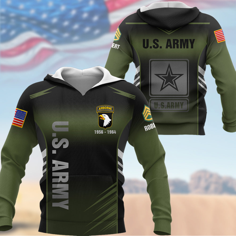 Personalized All Over Print Shirt Custom Shirt For Veteran Available All Military Branch Gift For Veteran Dad, Grandpa K1702 Trhn