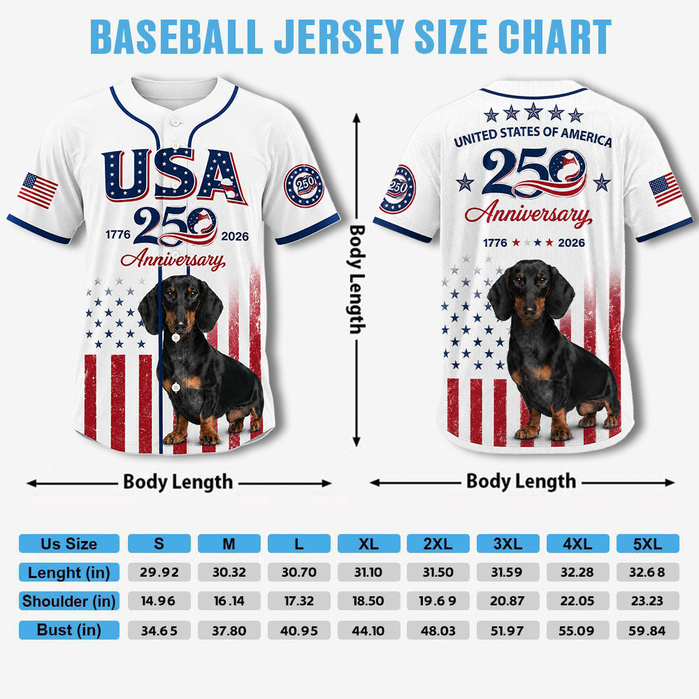 Custom Upload Photo USA 250 Anniversary Black Angus Baseball Jersey, Patriotic Cattle Farmer Shirt, 1776–2026 July 4th, Patriotic Gift