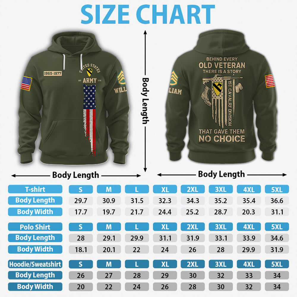 Custom All Over Print Shirt Behind  Every Old Veteran There Is A Story Gift For Veterans K1702 MT2