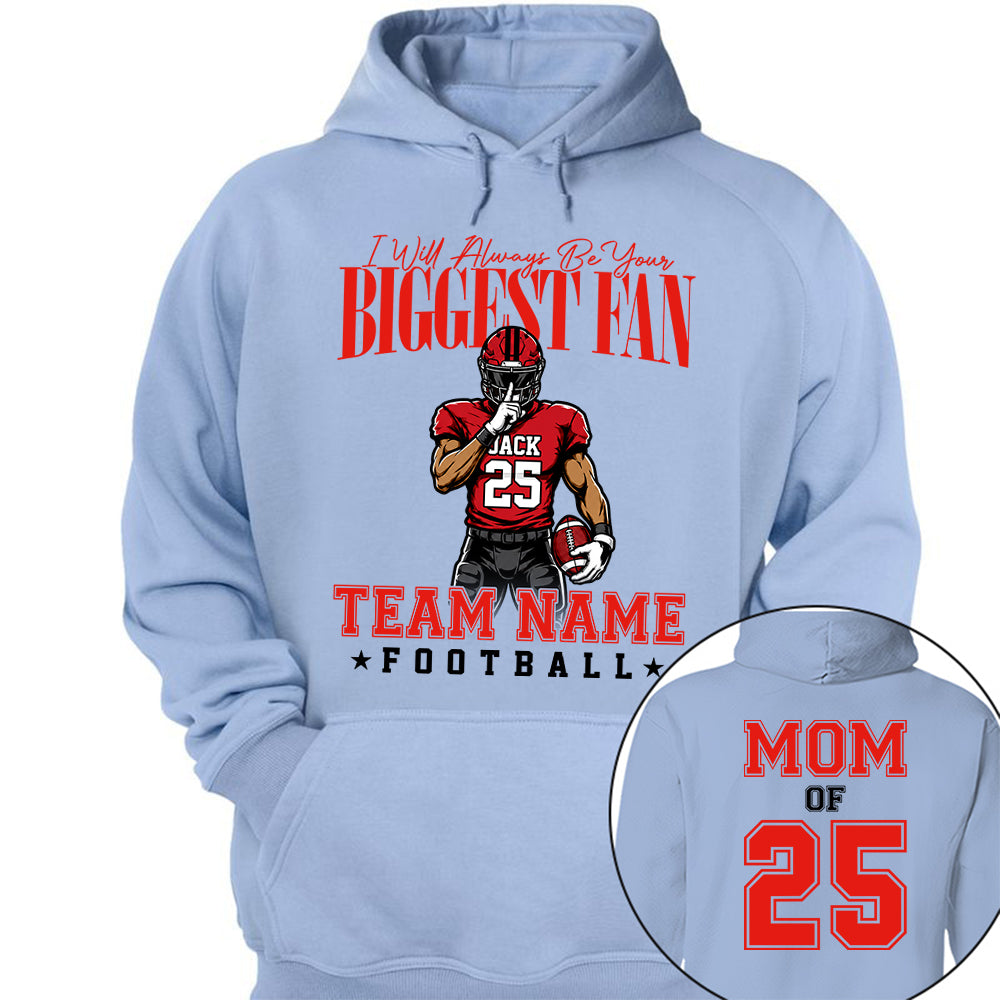 My Heart Is On That Filed Custom Football Mom Shirt L0411 VH01