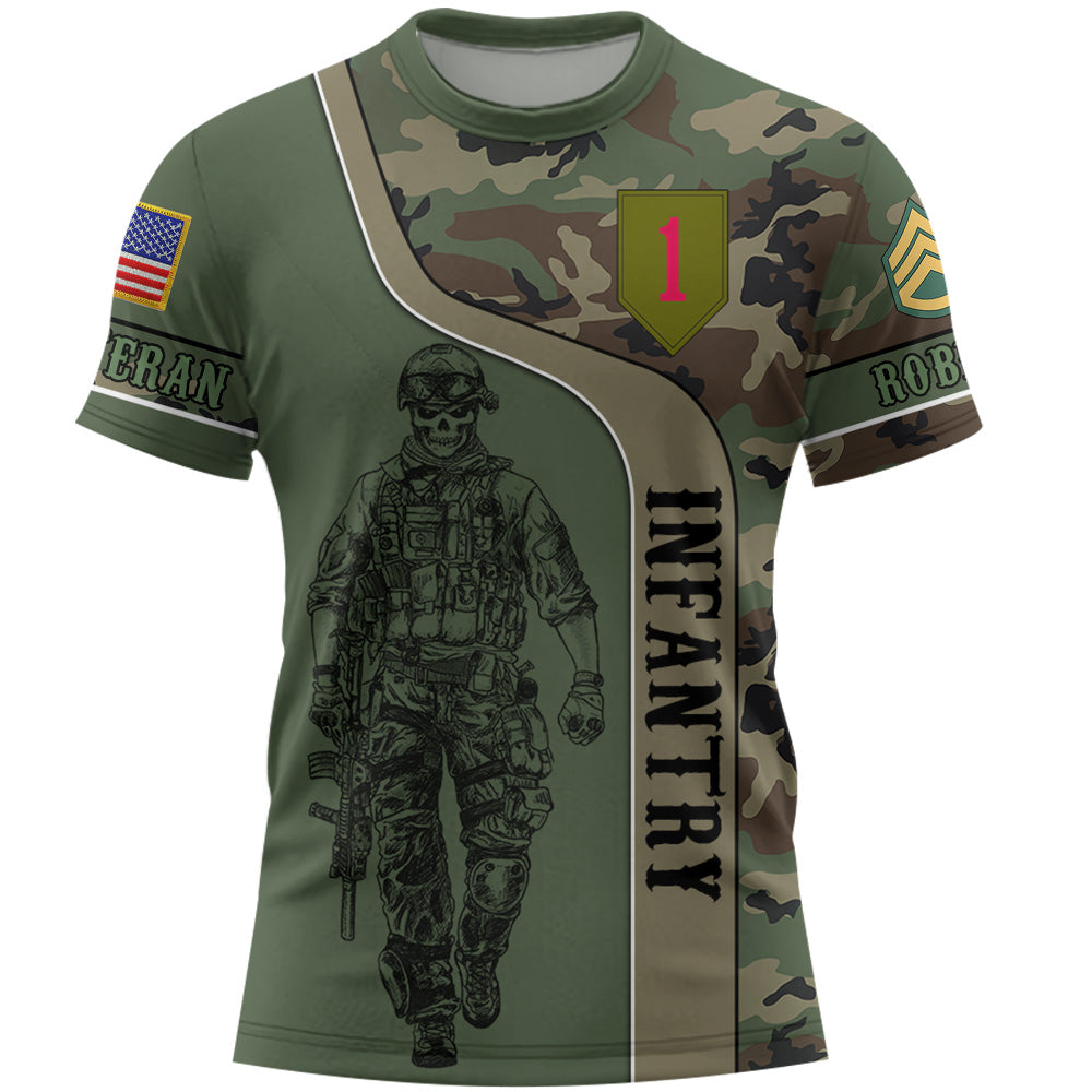 Personalized All Over Print Shirt Available All Military Branches   Custom Camouflage Pattern Gift For Veteran K1702 Trhn