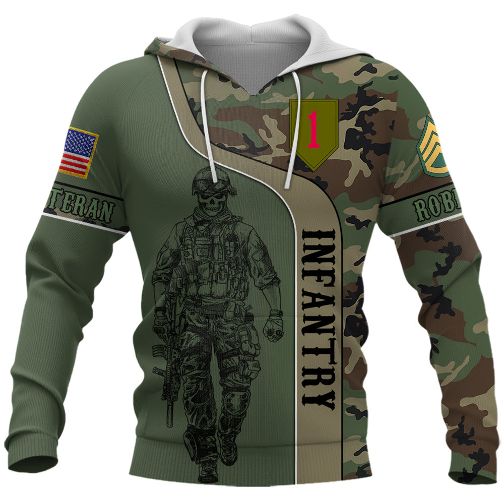 Personalized All Over Print Shirt Available All Military Branches   Custom Camouflage Pattern Gift For Veteran K1702 Trhn