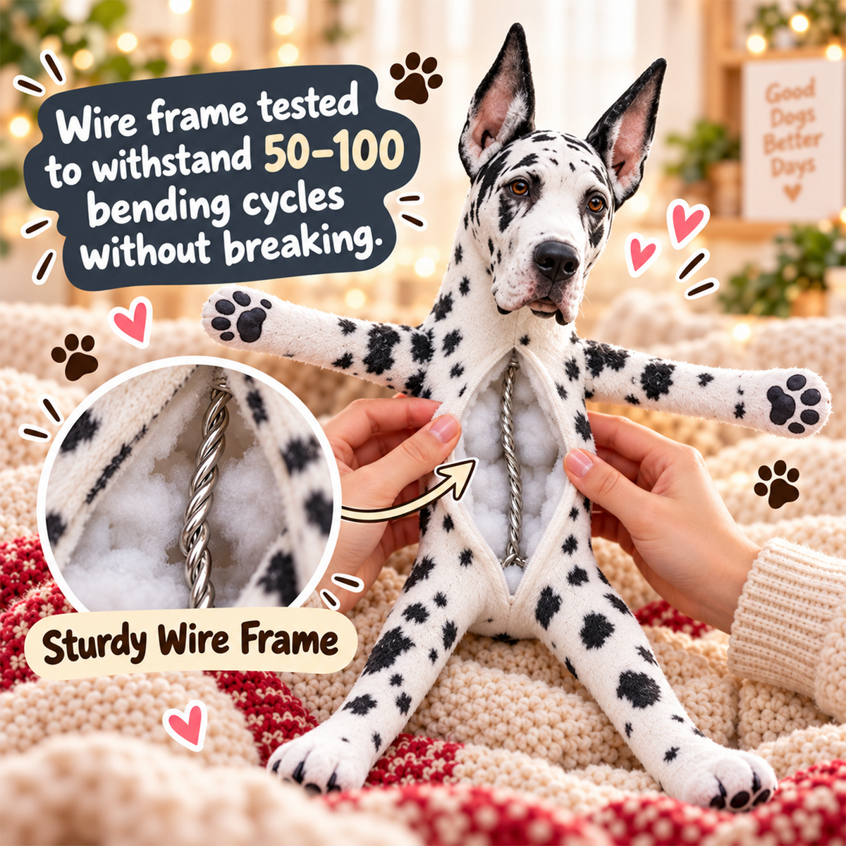 Personalized Great Dane  Photo Pet Squishy Toy Poseable Plush Doll, Funny Gift For Dog Mom, Dad, Pet Lover T1807 T24 TL06