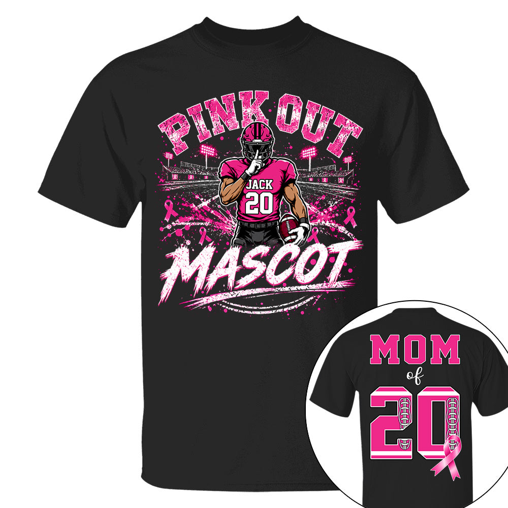 Personalized Pink Out Shirt Breast Cancer Awareness Custom Name & Number Shirt T1807 VH01