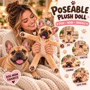 Personalized French Bulldog Photo Pet Squishy Toy Poseable Plush Doll, Funny Gift For Dog Mom, Dad, Cat Lover T1807 Hv01 TL06
