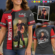 American Football Mom - Custom Gifts Personalized Shirt Football Family NA04 Hv01