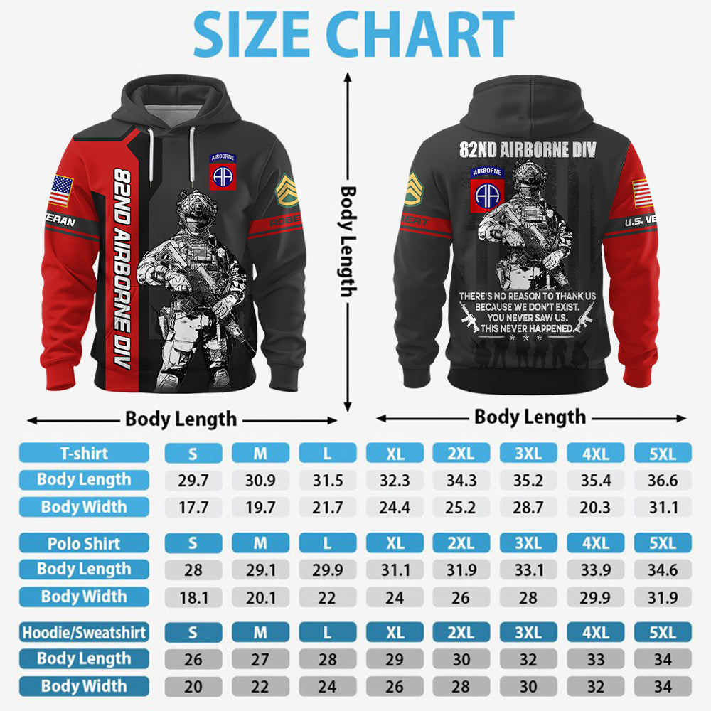 Personalized All Over Print Shirt US Veteran There's No Reason To Thank Us Custom All Military Branches Gift For Soldier Veteran K1702 Trhn