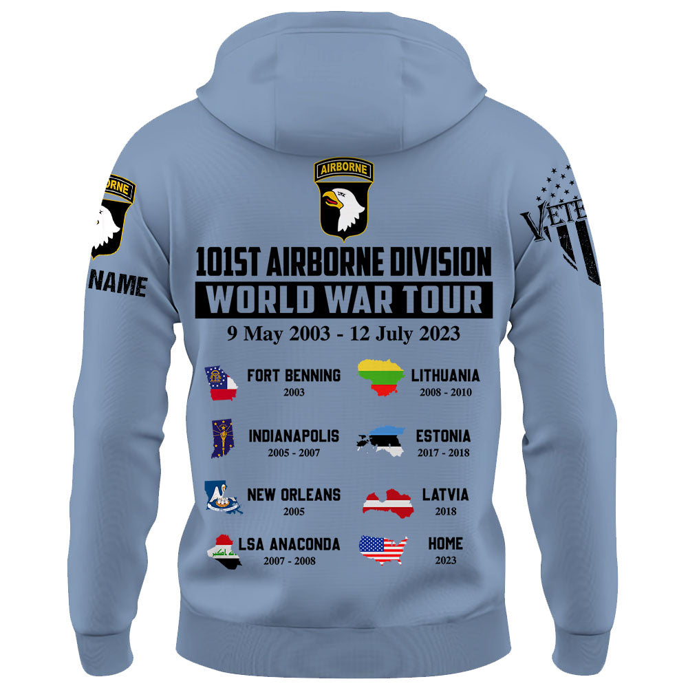 U.S Veteran Custom Shirt World War Tour Personalized Gift For Veterans K1702