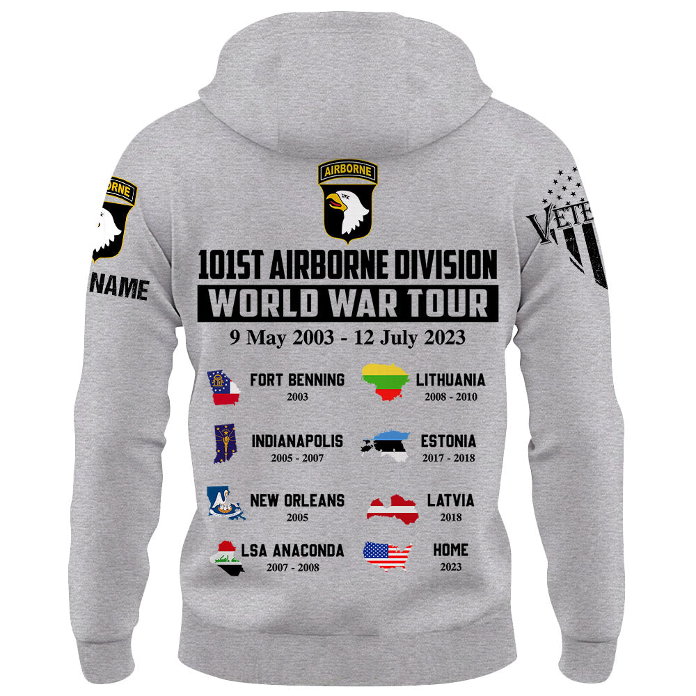 U.S Veteran Custom Shirt World War Tour Personalized Gift For Veterans K1702