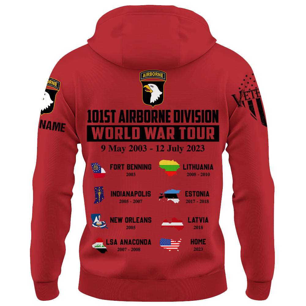 U.S Veteran Custom Shirt World War Tour Personalized Gift For Veterans K1702