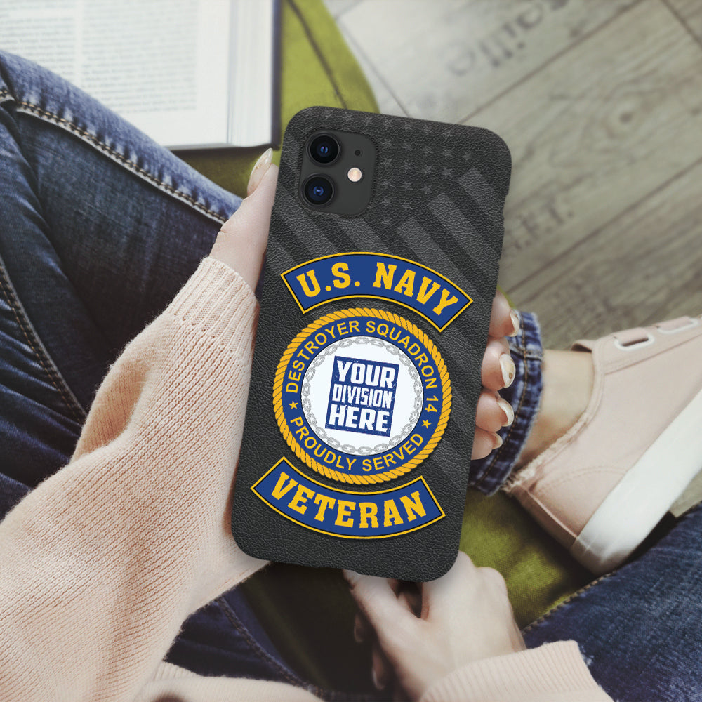 Personalized Phone Case US Military Veteran Custom Branch Logo Division Gift For Veteran K1702
