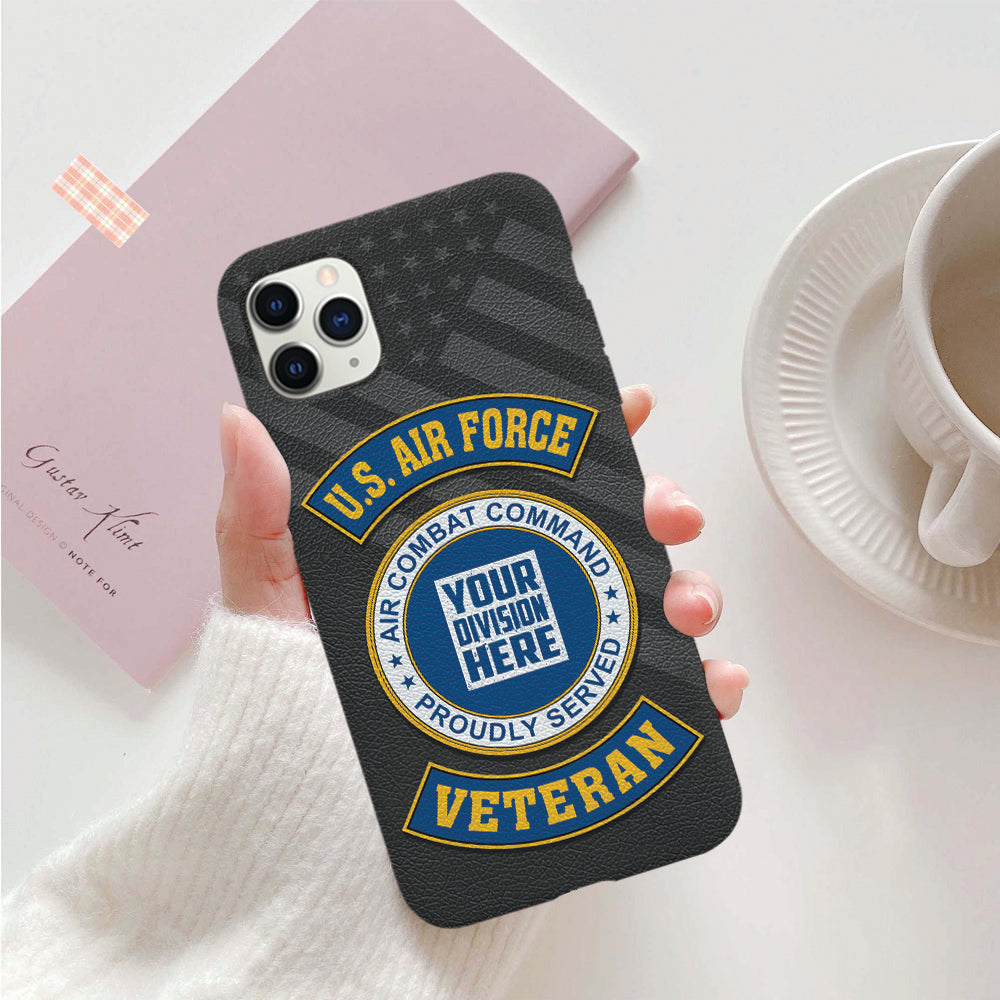 Personalized Phone Case US Military Veteran Custom Branch Logo Division Gift For Veteran K1702