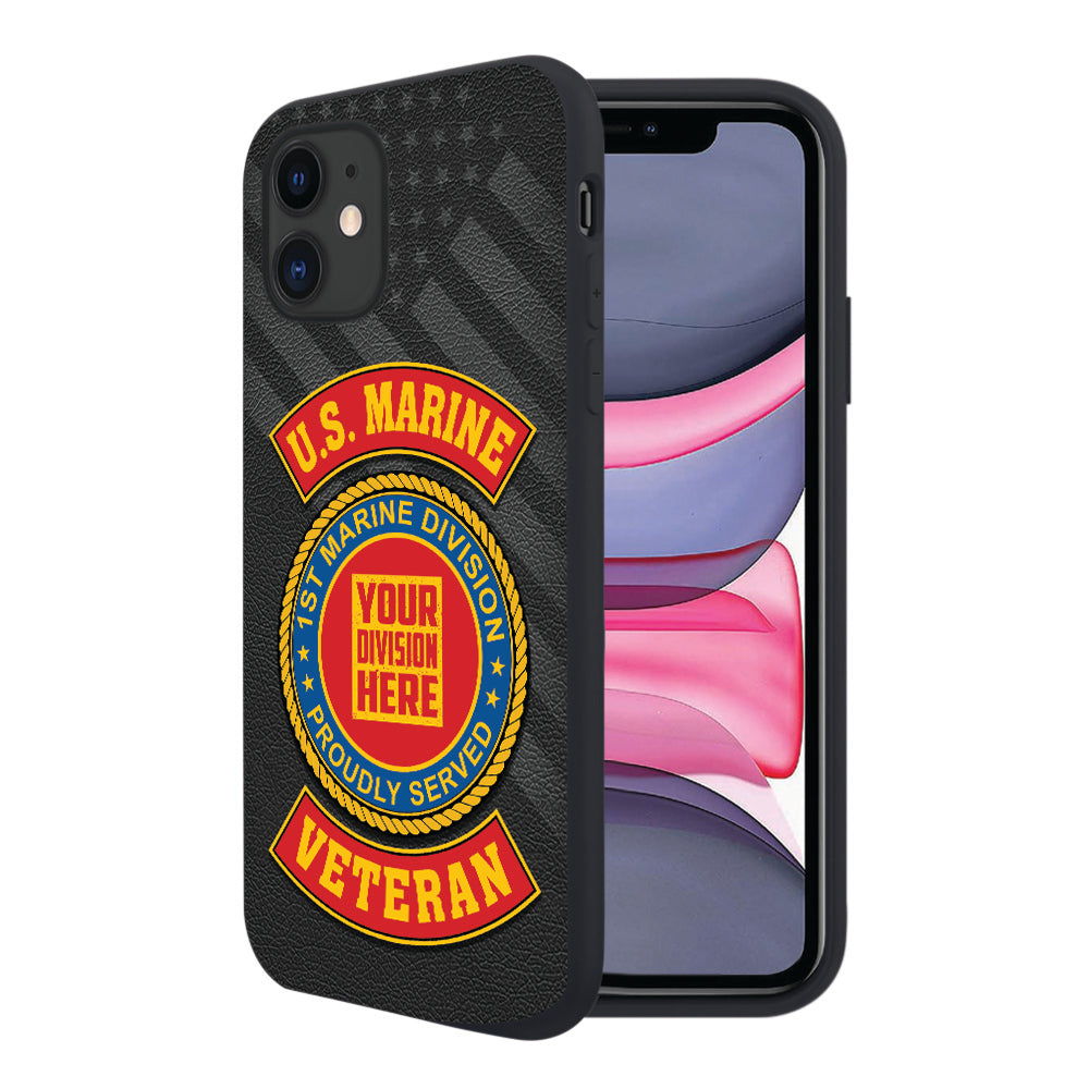 Personalized Phone Case US Military Veteran Custom Branch Logo Division Gift For Veteran K1702