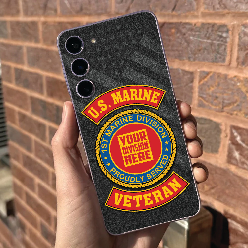 Personalized Phone Case US Military Veteran Custom Branch Logo Division Gift For Veteran K1702