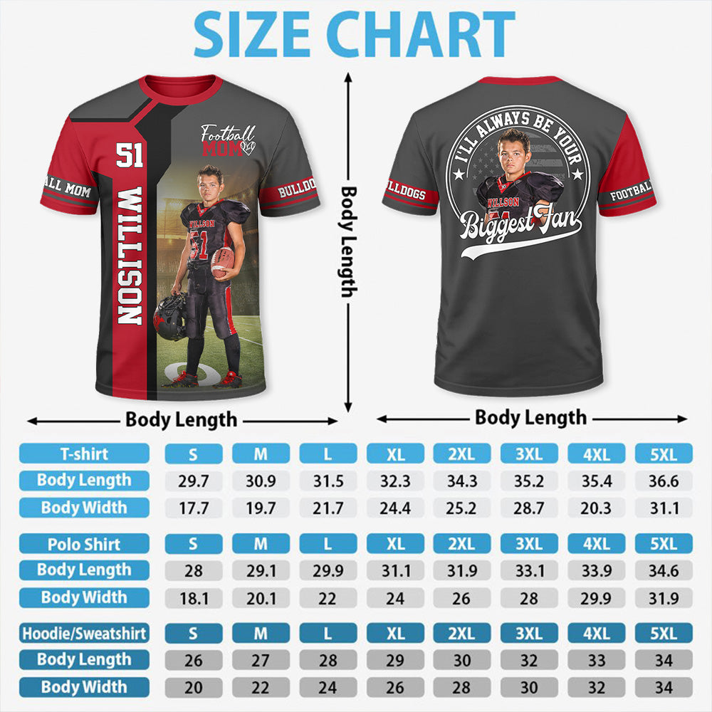 American Football Mom - Custom Gifts Personalized Shirt Football Family NA04 Hv01