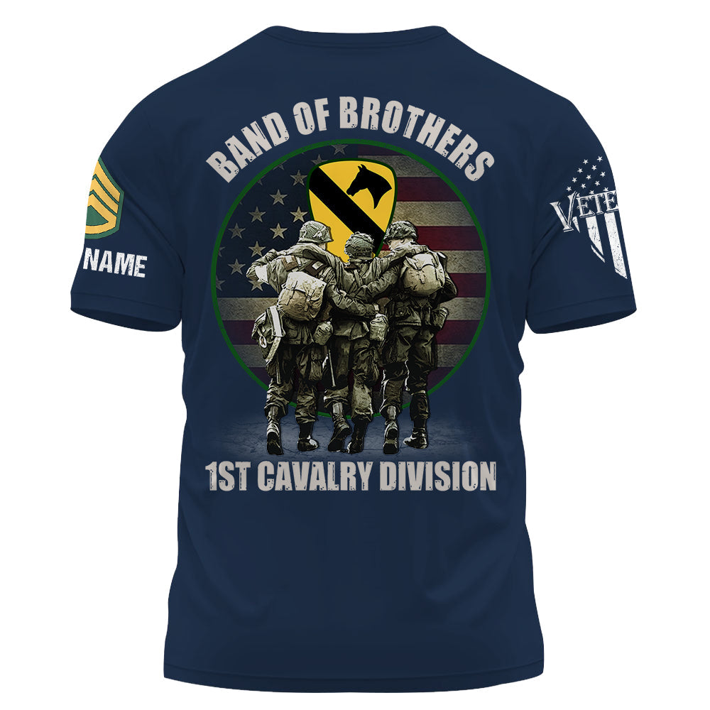 Personalized Shirt Band Of Brothers Us Veteran Custom Division Military Custom Shirt K1702