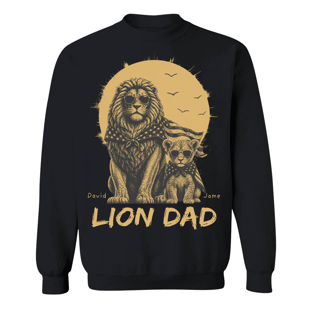 Custom Lion Dad The Man The Myth The Legend Shirt, Gift For Dad L0411 Hv01