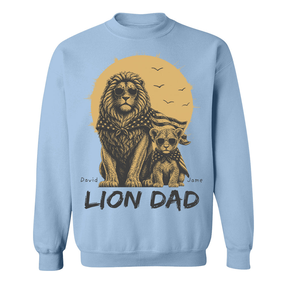 Custom Lion Dad The Man The Myth The Legend Shirt, Gift For Dad L0411 Hv01