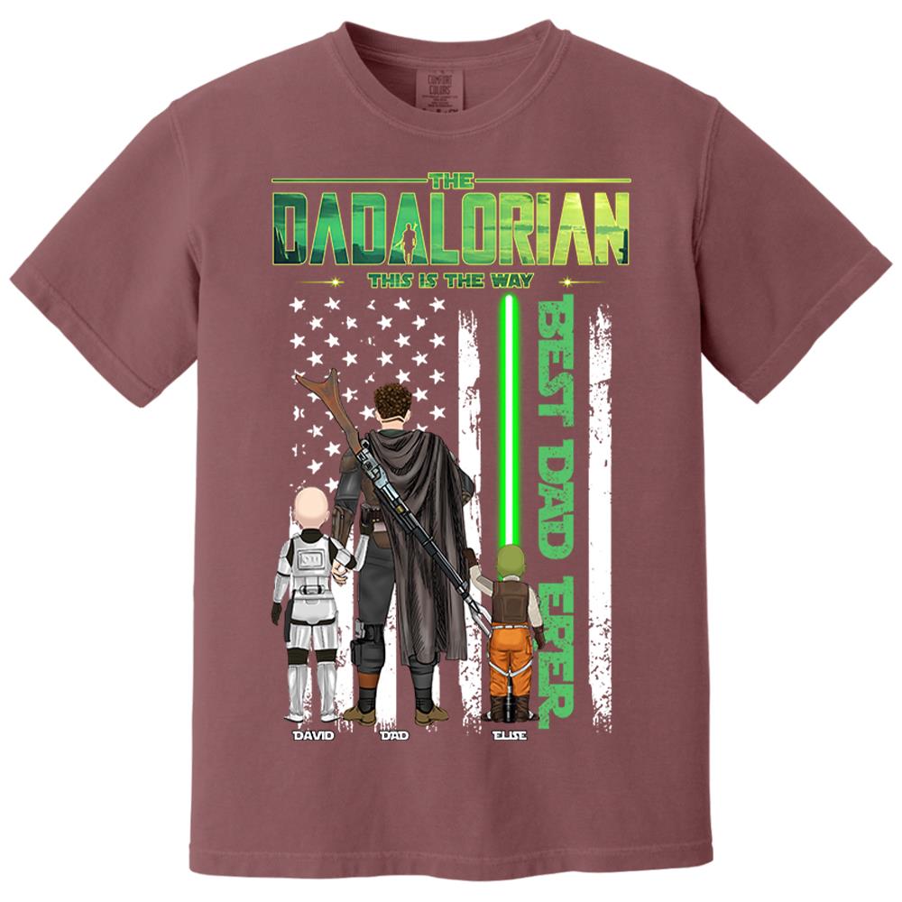 The Dadalorian This Is The Way Shirt Personalized Gift For Dad, Father's Day L0411 Nh00