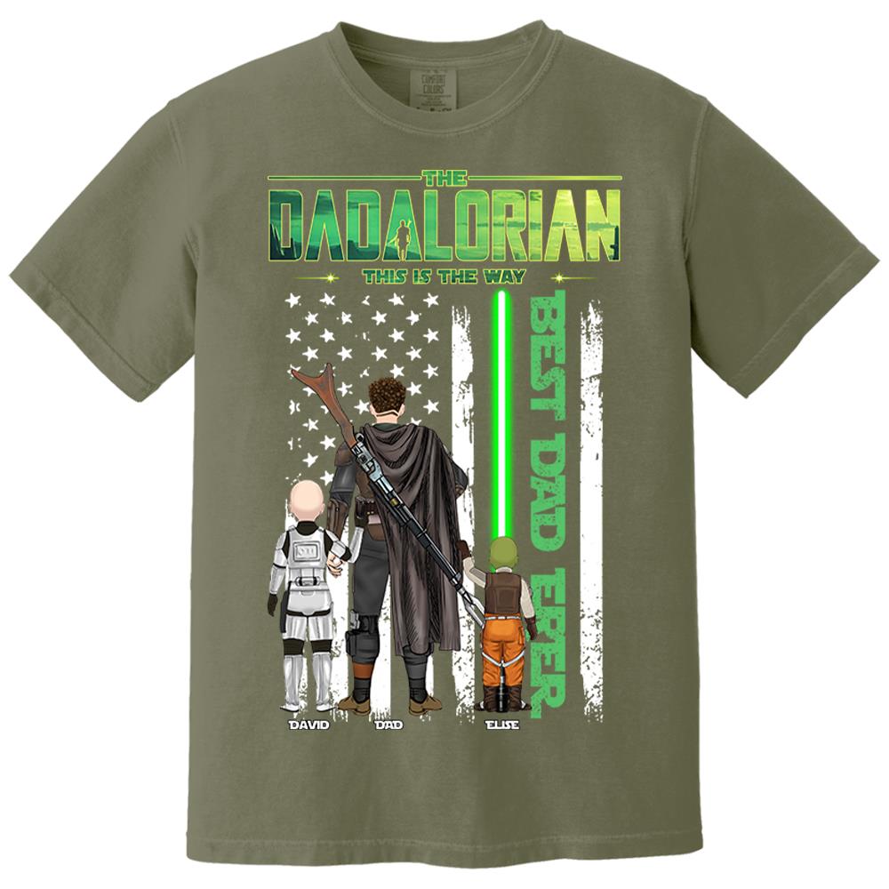 The Dadalorian This Is The Way Shirt Personalized Gift For Dad, Father's Day L0411 Nh00