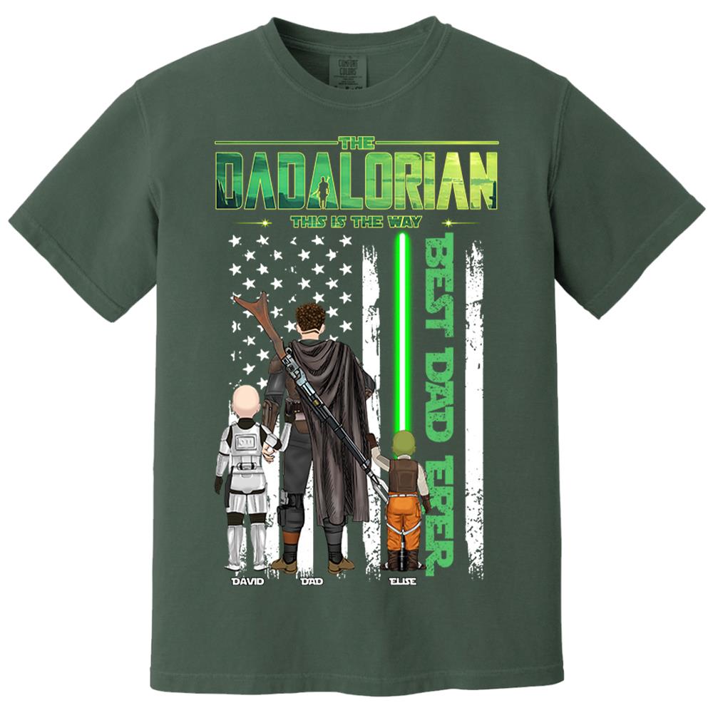 The Dadalorian This Is The Way Shirt Personalized Gift For Dad, Father's Day L0411 Nh00