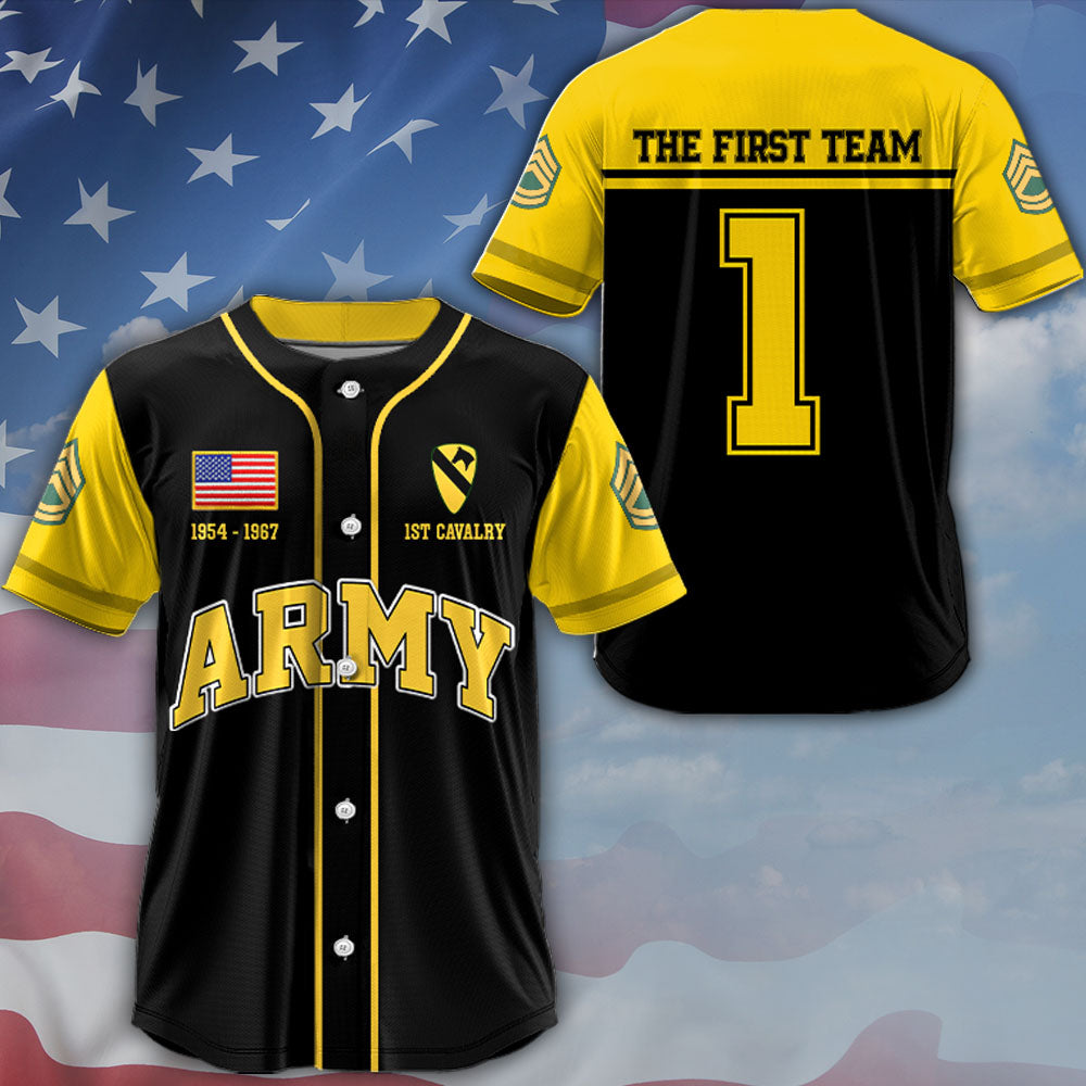 Custom US Military Baseball Jersey Available All Branches Rank Division Name For Military Retirement Veteran Dad Grandpa K1702 MT2