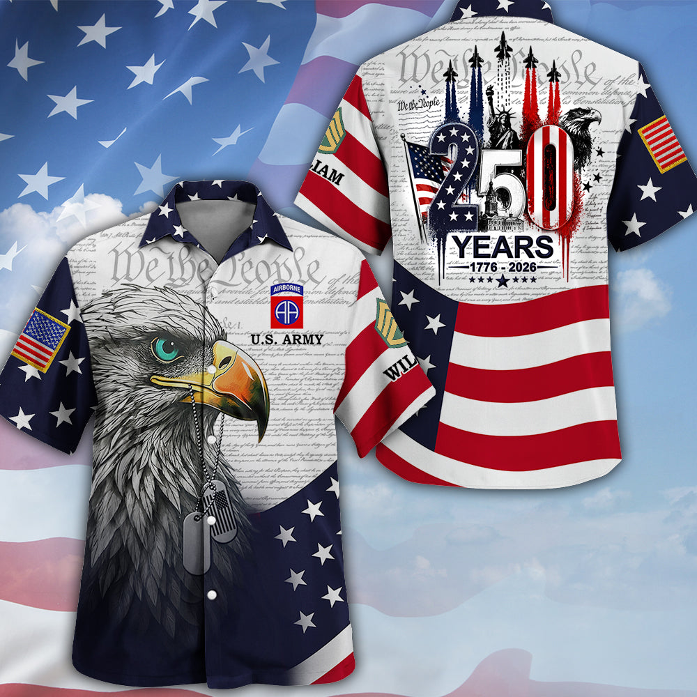 Custom Shirt 250th Anniversary  1776-2026 T-Shirt, Patriotic American Pride Tee Gift For Veterans K1702 MT2