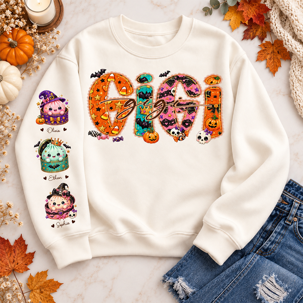 Custom Gigi Mimi Nana Mama Little Dumpling Shirt, Trendy Halloween Sweatshirt L0411 Hv01